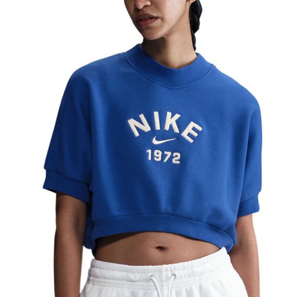 Nike Blue Cropped Tee